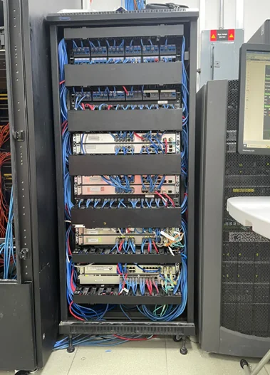 Rack após organização