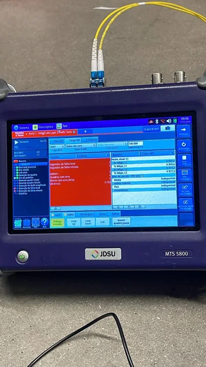 Equipamento de teste de rede